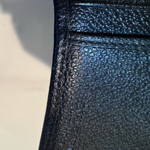 Bvlgari Black Leather Wallet w/ Auth Certificate 6.7x3.5”‎ Red Interior Luxury - Picture 12 of 12